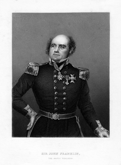 Sir John Franklin, anglický námořní kapitán a arktický průzkumník, 19. století od Unbekannt