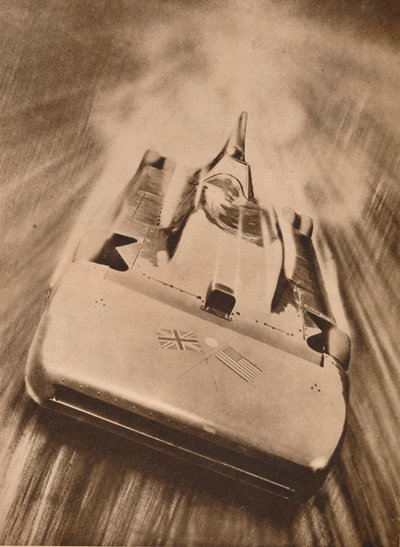 Sir Malcolm Campbell ve vysoké rychlosti ve filmu „Blue Bird“, 1935 od Unbekannt