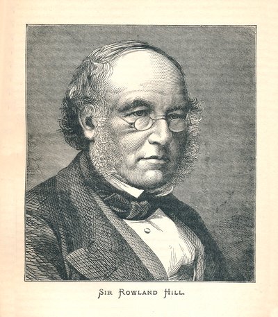 Sir Rowland Hill, původce poštovní známky, 1893. od Unbekannt