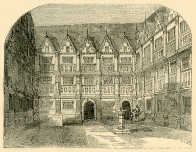 Dům sira Thomase Greshamse v Bishopsgate Street, c1872. od Unbekannt
