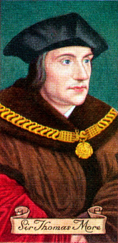 Sir Thomas More, převzato ze série cigaretových karet, 1935 od Unbekannt