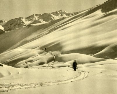 Lyžování na Upper Schlossalm, poblíž Bad Hofgastein, Rakousko, c1935. od Unbekannt