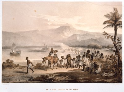 Konvoj otroků v březnu 1852 od Unbekannt