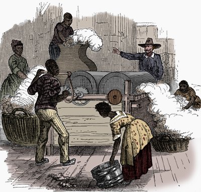 Otrocká práce na bavlníkové plantáži v jižních státech Ameriky, 1860 od Unbekannt