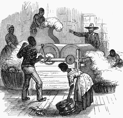 Otrocká práce na bavlníkové plantáži v jižních státech Ameriky, 1860 od Unbekannt