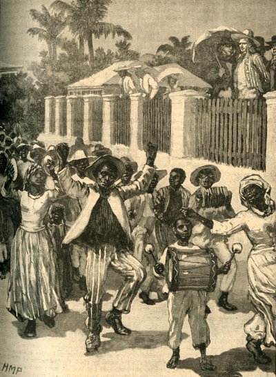 Festival emancipace otroctví na Barbadosu, c1834 c1890. od Unbekannt