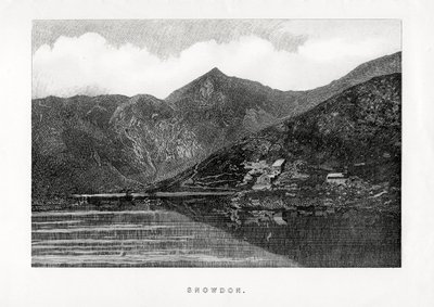 Snowdon, Wales, 1896 od Unbekannt