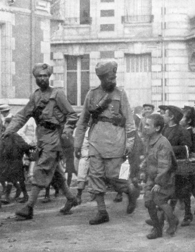 Vojáci z britské indické armády, Francie, c1915 od Unbekannt