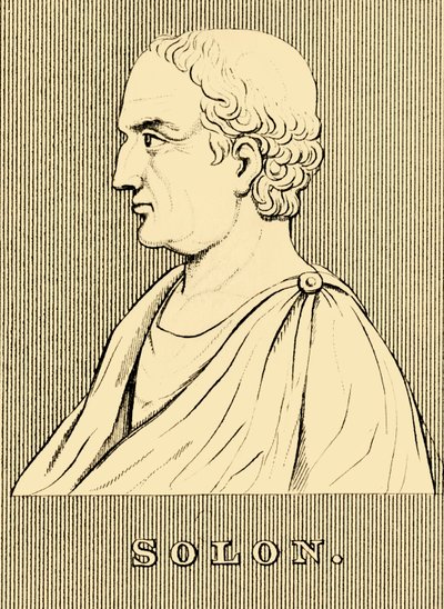 Solon, c630-c560 př.nl, 1830. od Unbekannt