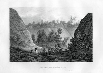 Zdroj Passaic Falls, New Jersey, 1855 od Unbekannt