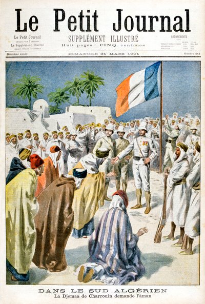 Jižně od Alžírska žádá Djemaa de Charrouin o milost, 1901 od Unbekannt
