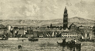 Spalatro, z přístavu, 1890. od Unbekannt