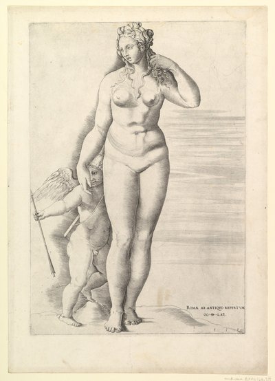 Římské zrcadlo velkoleposti: Venuše a Eros, 1561 od Unbekannt