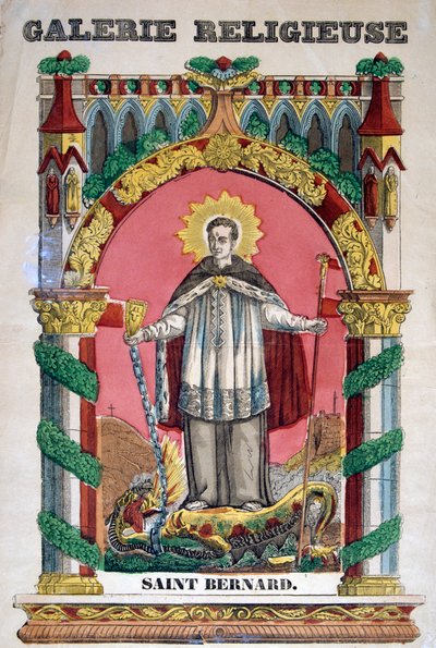 Svatý Bernard z Clairvaux, 19. století od Unbekannt
