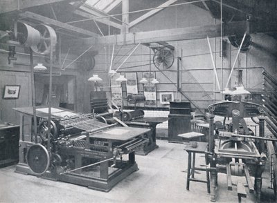 St. Bride Foundation School. Strojovna knihtisku, 1917 od Unbekannt