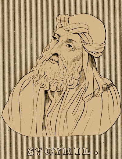 Svatý Cyril, c376-444, 1830. od Unbekannt