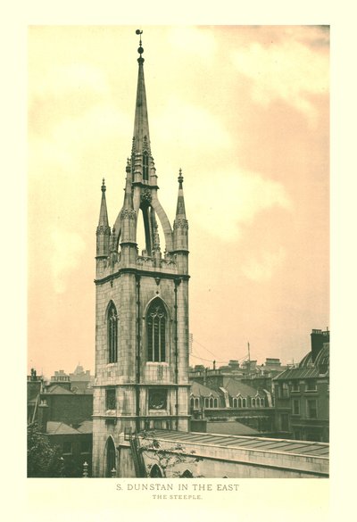 St Dunstan na východě, The Steeple, polovina konce 19. století. od Unbekannt