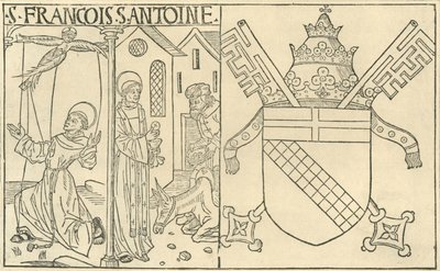 Svatý František z Assisi a Antonius Paduánský, 1915. od Unbekannt