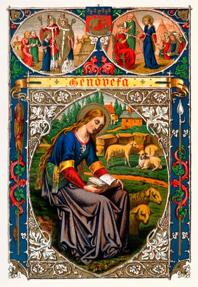 Svatá Genevieve, 1886 od Unbekannt