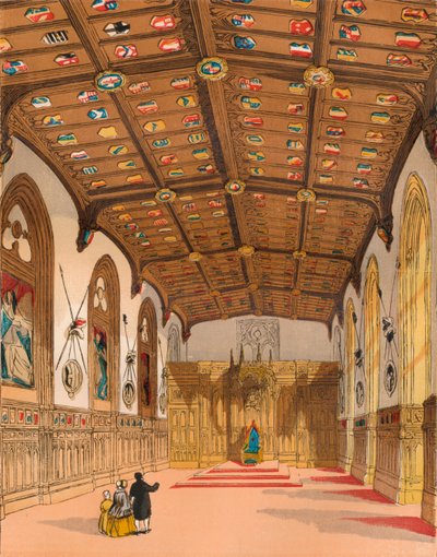 St. Georges Hall, Windsor, c1845, 1864 od Unbekannt