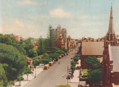St. Georges Terrace, Looking West, c1947. od Unbekannt