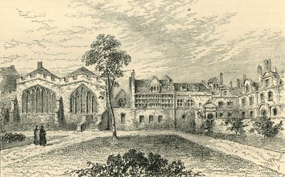 St. Helens Priory a Leathersellers Hall, c1799, c1872. od Unbekannt
