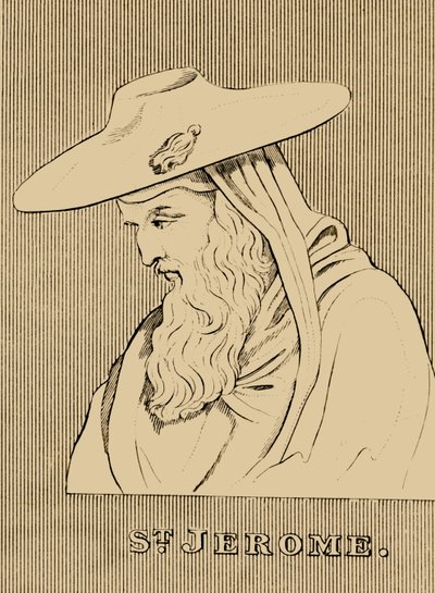 Svatý Jeroným, c347-420, 1830. od Unbekannt