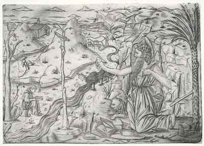 Sv. Jeroným v pokání, c. 1480-1500. od Unbekannt
