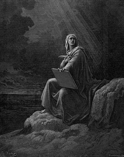 Svatý Jan na Patmosu, 1865-1866 od Unbekannt