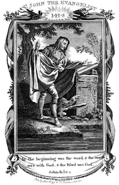 Svatý Jan Evangelista, c1808 od Unbekannt