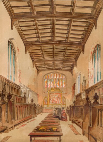 St. Johns College Chapel, Cambridge, c1845, 1864 od Unbekannt