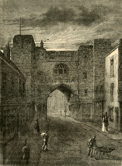 St. Johns Gate, Clerkenwell, c1872. od Unbekannt