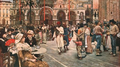 St Marks Square, Benátky, 1883, c1902. od Unbekannt