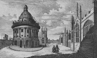 Kostel St. Marys a knihovna Radcliffe v Oxfordu, 18. století od Unbekannt