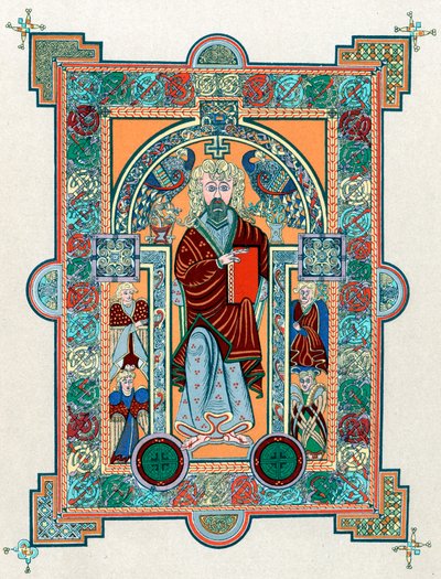 St Matthew z Book of Kells, c800 od Unbekannt