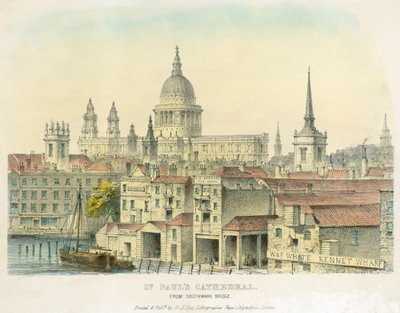 Katedrála svatého Pavla, City of London, 1825 od Unbekannt