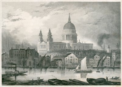 Katedrála svatého Pavla, City of London, 1850 od Unbekannt