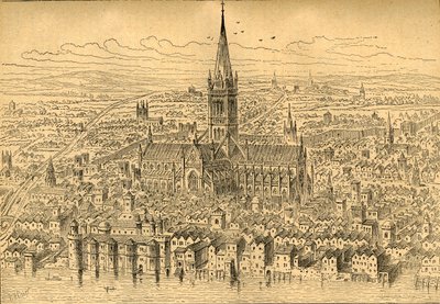 Pavla a okolí v roce 1540, 1897. od Unbekannt