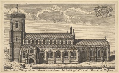 Kostel sv. Petra ve Walpole, 18. století. od Unbekannt