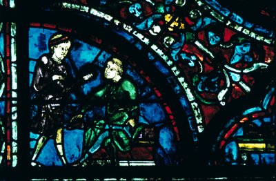 Vitráže, katedrála v Chartres, Chartres, Francie od Unbekannt