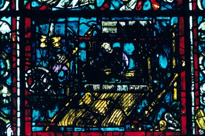 Vitráže, katedrála v Chartres, Chartres, Francie od Unbekannt