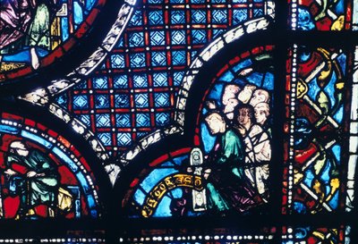 Vitráže, katedrála v Chartres, Francie, 1194-1260 od Unbekannt