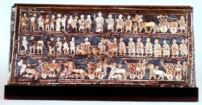 Standard Ur, válečná strana, z královského hřbitova v Ur, Sumer, c2500 př.n.l. od Unbekannt