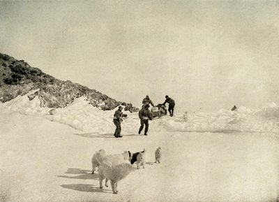Začátek Western Party z Cape Royds, c1908, 1909. od Unbekannt