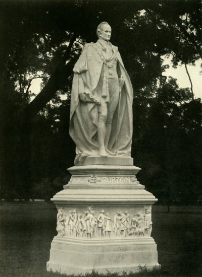 Socha Lorda Curzona v Grounds of Victoria Memorial Hall, 1925. od Unbekannt