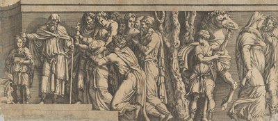 Socha Niobe a jejích ctitelů s Apollónem a Dianou a dalšími postavami, 1543-47. od Unbekannt
