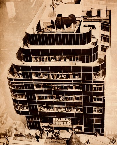 Ocel, beton a sklo tvoří moderní budovy, 1935. od Unbekannt