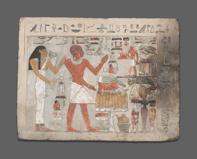 Stéla z Amenemhat a Hemet, Egypt, Střední říše, raná dynastie 12 asi 1956-1877 př.nl. od Unbekannt