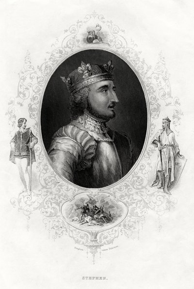 Stephen, poslední normanský král Anglie, 1860 od Unbekannt