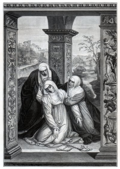 Stigmatizace svaté Kateřiny Sienské, 1870 od Unbekannt